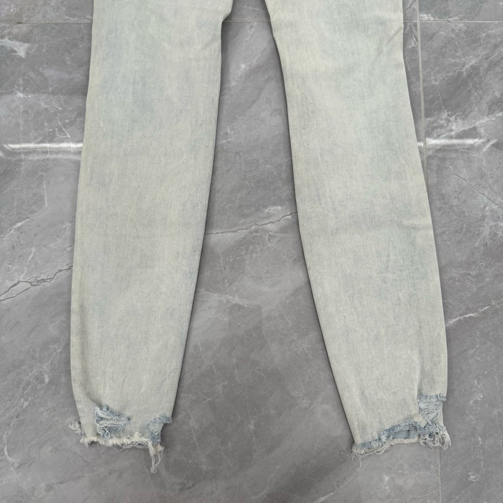 Women’s American Eagle Super Hi-Rise Distressed Light Wash Jeggings Size 4 - Picture 9 of 16